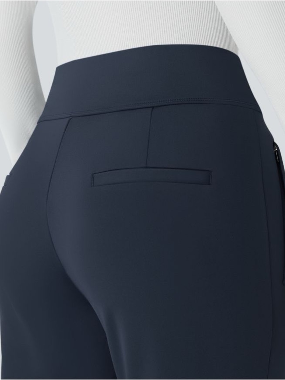 Halara Flex™ DayStretch Mid Rise Side Zipper Pocket Work Flare Pants | Medium - Picture 3 of 8